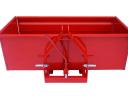 New three-point hitch, 150 cm wide, tilting transport box for small tractors