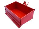 New three-point hitch, 150 cm wide, tilting transport box for small tractors