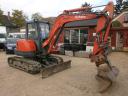 Kubota KX161-3 5,1 tonnás gumiláncos minikotró 4 kanállal eladó