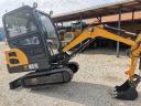 MR18 cab-mounted rotary excavator with hydraulic boom, hydraulic quick coupler