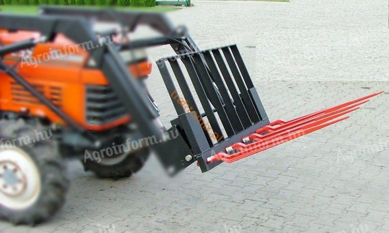 Furcă de gunoi de grajd universală nouă cu lățimea de 120 cm pentru încărcător frontal, tractor