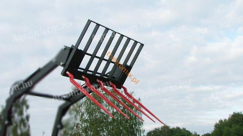 New 140 cm wide universal manure fork for front loader, small tractor