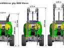 MUNCKHOF AXIAL-ventillátoros PROFI permetezőgép,  gyümölcsösök növényvédelme