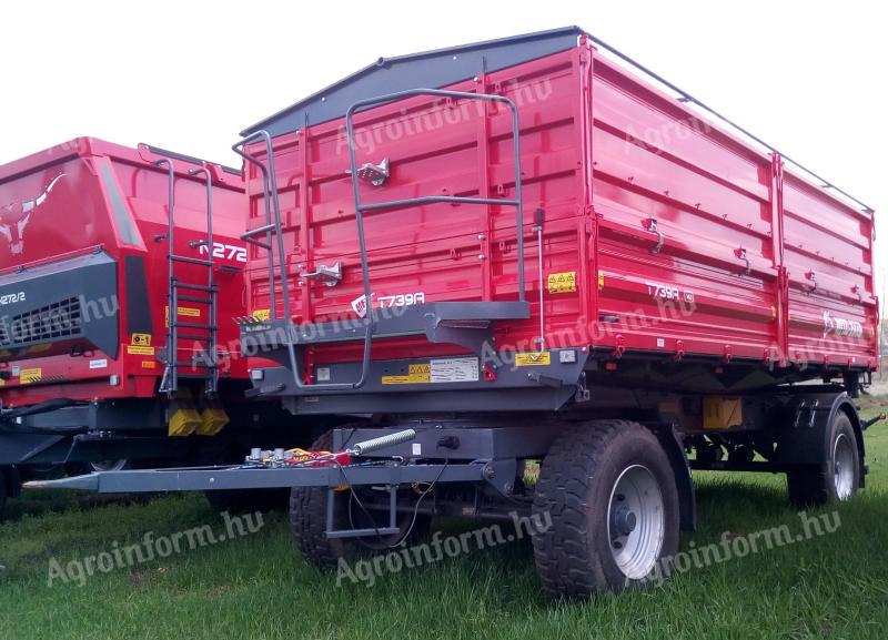 Metal Fach trailer T739A 14 t from stock - also on sale for livestock and gardening