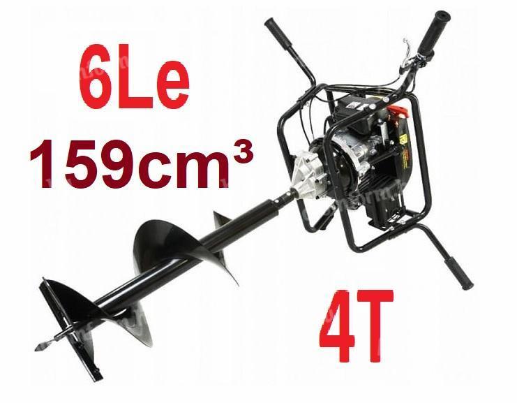 Bušilica za tlo za 2 korisnika 4T bušilica za tlo 6,0 KS / 4,4 kW bušilica za jame 4-taktna 159 cm³ - Verke V90045