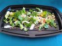 Cold kitchen plastic tray with medium black lid