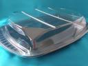 Cold kitchen plastic tray with medium black lid