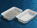 Raspberry plastic 20 dkg box, white