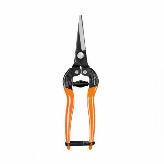 Terrateck T1 gerade Ernteschere mit langer Klinge
