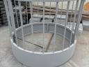 Available for round bale feeders, drinkers, troughs, trough elements, etc.