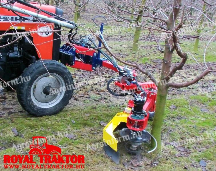 Freză pivotantă Jagoda pentru suspensia spate în 3 puncte a tractorului