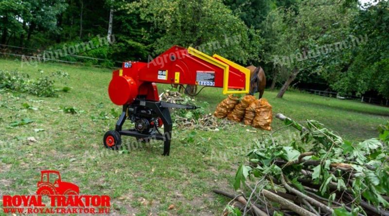 REMET RS-80 BRANCH CHIPPER WITH PETROL ENGINE - 4 KNIVES - ROYAL TRACTOR