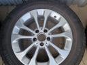 5x112 6, 5X17 ET38 MERCEDES Gyári Alu+ 215/60R17 CONTINENTAL TS830P Újszerű Télikkel 7 mm