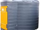 7500 litre double-walled plastic fuel well, gas oil tank, 6 m hose, TOP FILLING