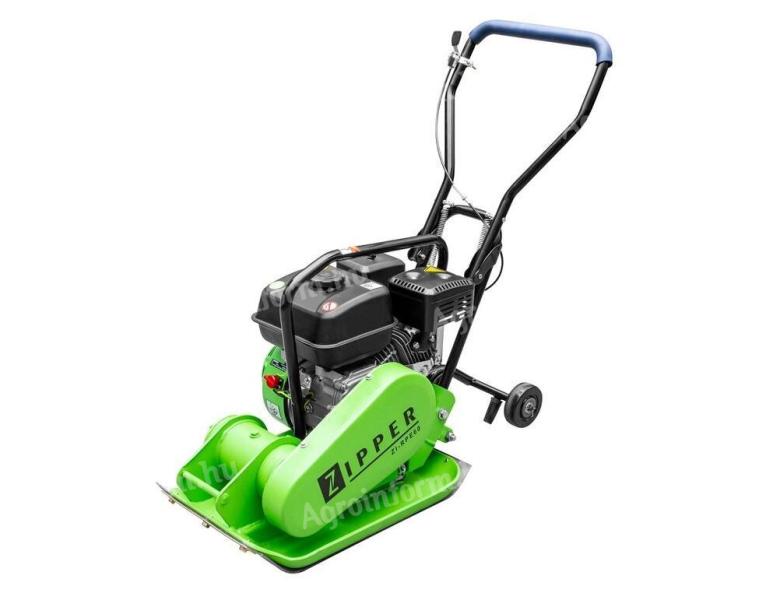 Plechový vibrátor 62 kg zemný kompaktor 4 kW/5,5 HP + silikónová doska + transportné koliesko Zips ZI-RPE60