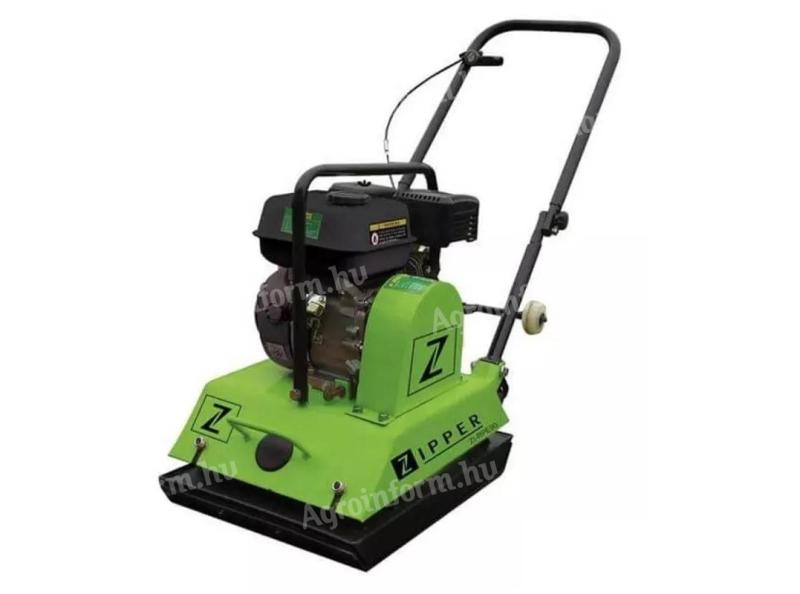 Ploché vibrátory 90 kg půdní kompaktor 4,1 kW/5, 6 HP * Zipper ZI-RPE90 + gumová deska + přepravní rám