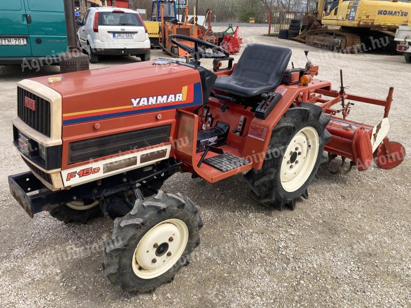 Yanmar F15D 15 lóerős Japán kistraktor talajmaróval eladó