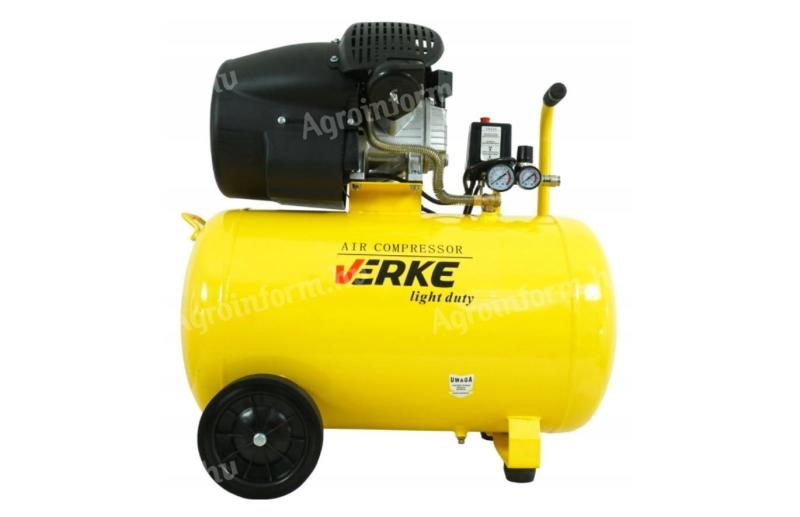 Nový kompresor 100 l, olejové mazání, V válec, 440 l/min, 8 bar, 3,0 HP * Verke V81153 * 100 L