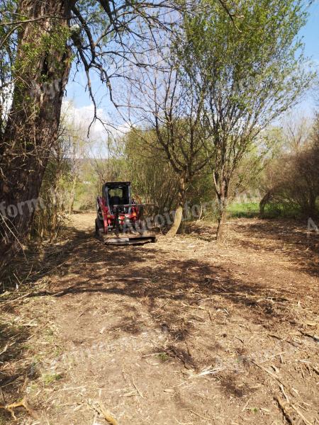 Drobljenje šumskog debla, uništavanje grmlja, uklanjanje grmlja, čišćenje sječišta