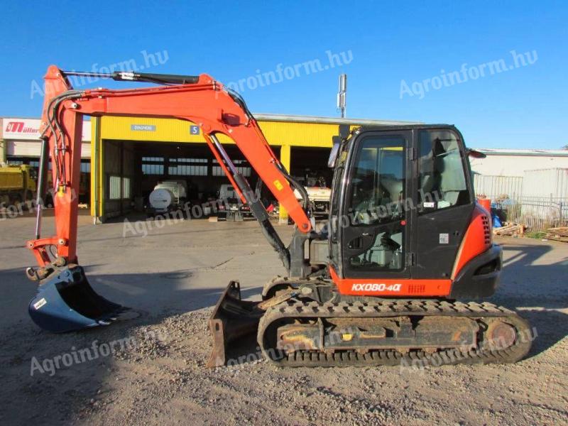 Kubota KX080- 4 Alpha / 2019 / 2800üó / Klíma / Lízing 20%-tól