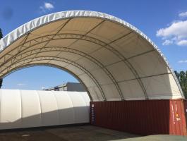 Konténer sátor 8 m x 12 m x 3 m raktárról