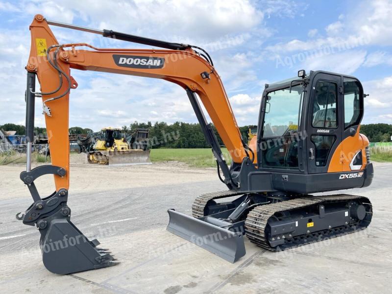 Doosan DX55-9CN / 2022 / 11üó / Klíma / Lízing 20%-tól