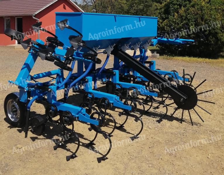 LEKO 6 row cultivator with 7 trolleys, hydraulic GASPARDO feeder