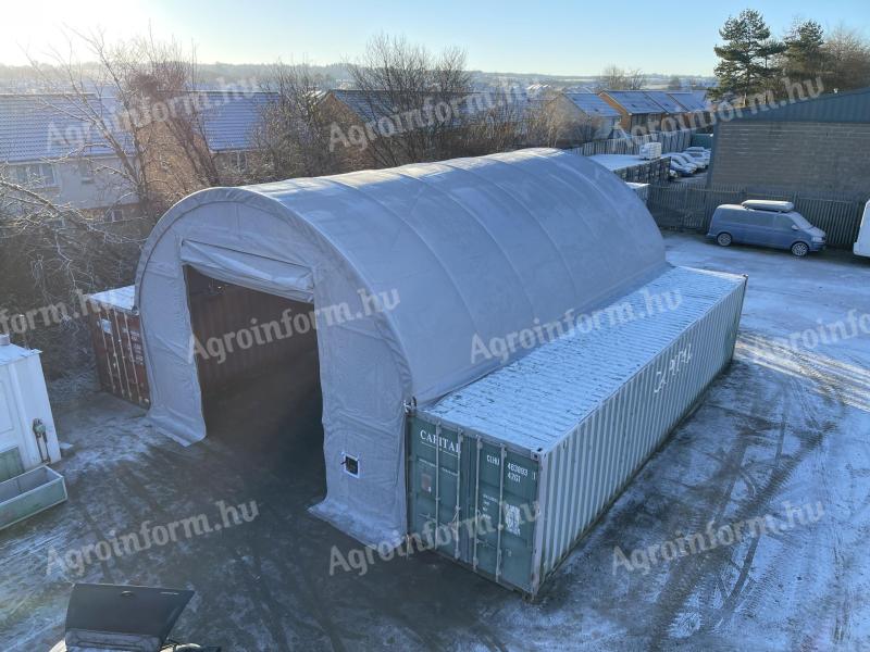 8x12 Konténer sátor/ Konténer fedés/ Konténer tető - 40 lábas konténerre