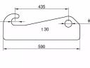 Homlokrakodó váltóadapter / gyorscsatlakozó 3300kg Volvo L40 / 45 Kramer 880- hoz AL-ról E