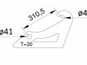 Homlokrakodó váltóadapter Volvo L28 – 35, Ahlmann AX 700 / 850 / 1000, Komatsu,  Zettelmeye