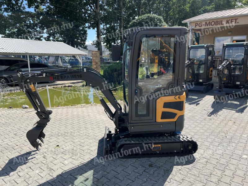 SHERPA WE16 Kubota motor - mini-excavator rotativ NEW