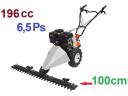 Self-propelled Alternating Tiller 6,5 HP Cutting width 100 cm Front mower 4T "Nakayama Pro" 4 stroke