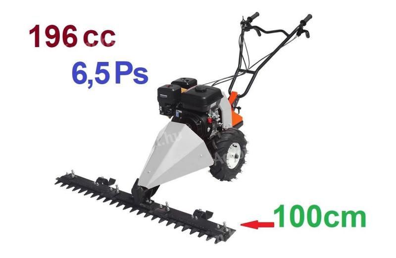 Self-propelled Alternating Tiller 6,5 HP Cutting width 100 cm Front mower 4T "Nakayama Pro" 4 stroke