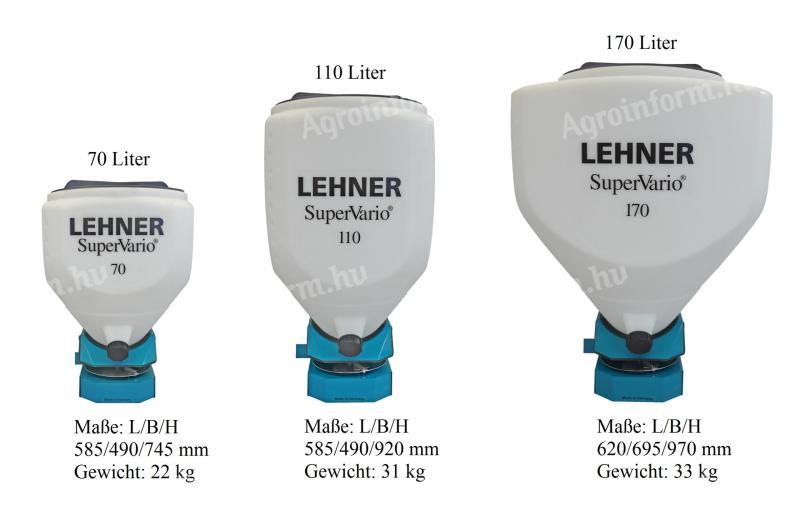 LEHNER SuperVario 12V-os röpitőtárcsás vetőgép