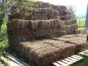 Straw bale cube, spelt straw