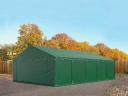 Professional storage tent 5x10 m, 500 g/m² with dark green tarpaulin