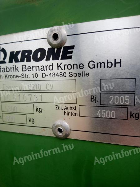 Krone EasyCut 6210 CV for sale