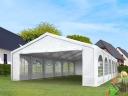 XXL Premium Pavilon,  sörsátor rendezvénysátor 6x12 m,  ponyva 240g/m2 fehér (72m2)