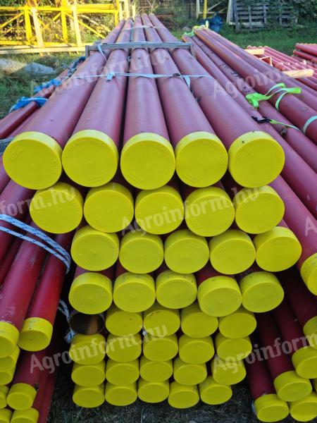 114, 3x4, 5 (4") steel pipe, reclining set (NEW) 6 m/strand, NOT NEW -70% discount