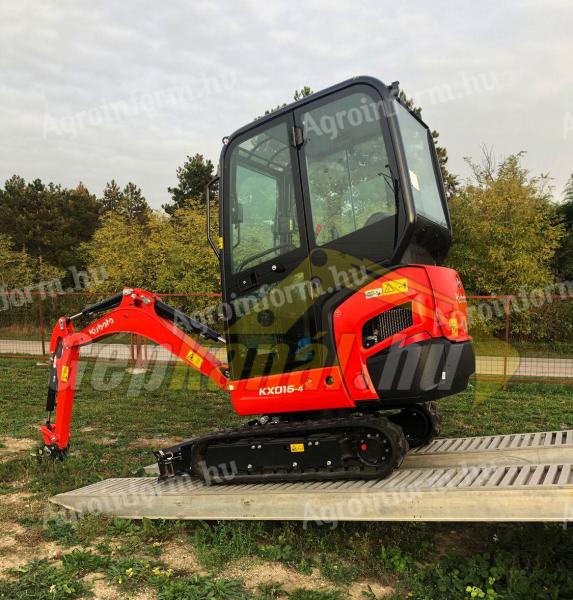 Kubota KX016-4 minikotró,  kotrógép