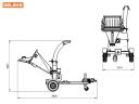 Rozdrabniarka do gałęzi z silnikiem benzynowym - DK900-LIFAN - silnik LIFAN 15 HP