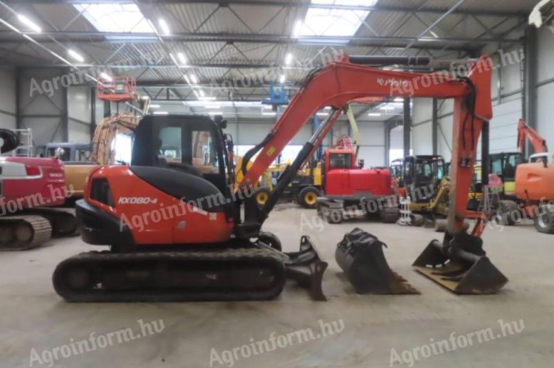 Kubota KX080-4 / 2014 / 2700üó / Klíma / Lízing 20%-tól