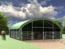 12x12 m cort pentru animale - fier dublu - de pe raft