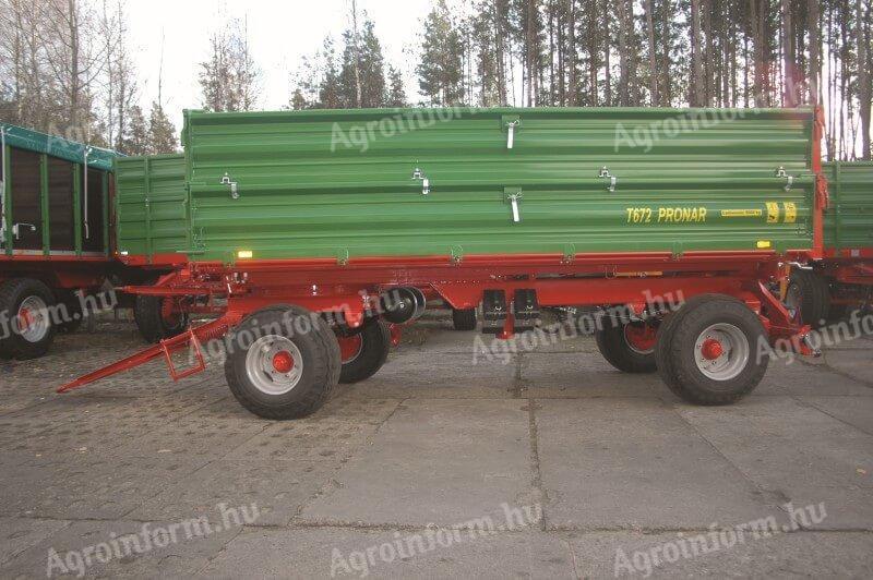 Pronar T672 8T two axle trailer IN STOCK NOW, 3 YEARS WARRANTY