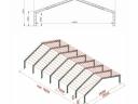 Covered riding arena storage hall frame structure 1950 m² - 25 m x 78 m