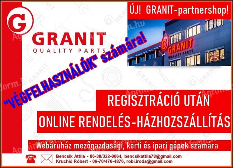 GRANIT-parts – Partnershop „VÉGFELHASZNÁLÓK” számára