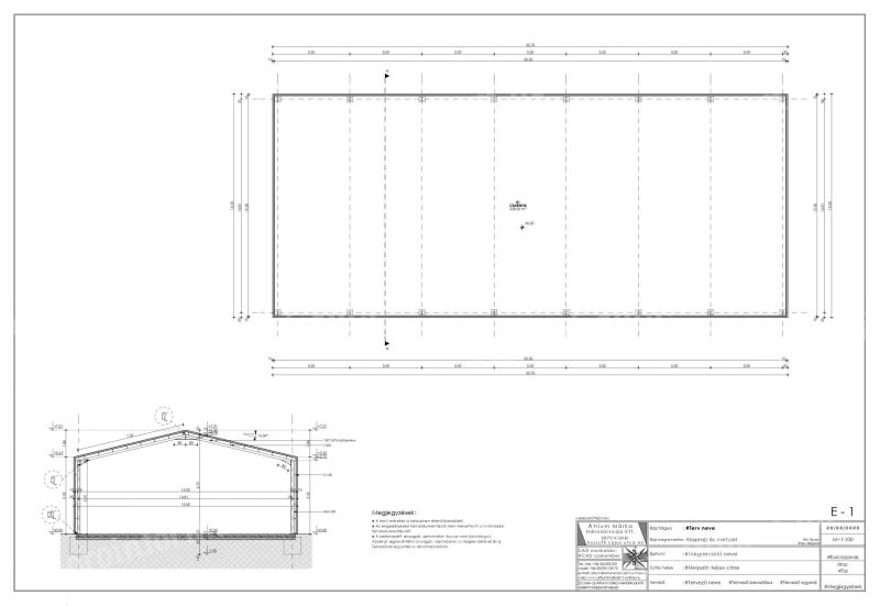 Sală de depozitare acoperită pentru echitație, structură cu cadru, zincată la foc, 525 m² - 15 m x 35 m