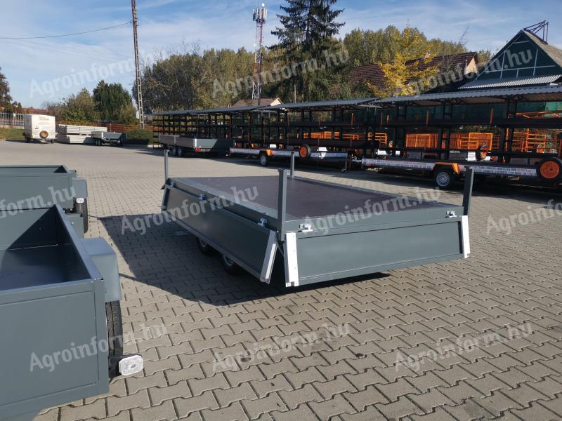 New Orange trailer (180 x 300 cm), 2000 kg capacity, 2 axles