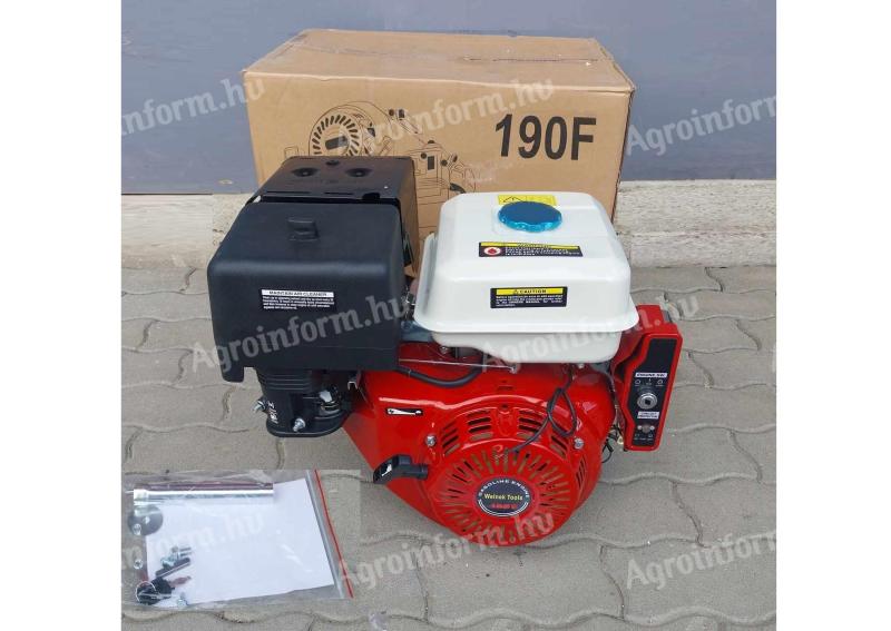 Drive engine, stable engine 420 cm³/15 hp, self-starting and retractable, horizontal shaft 25 mm * Welnek Tools Prof. 190F * stable engine, double V-belt, blade vibrator, aggregator, etc.