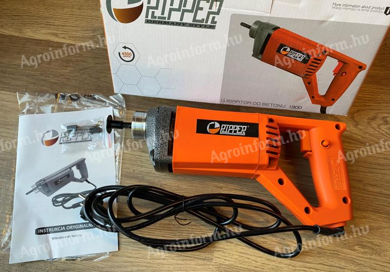 Electric concrete vibrator 1,2 m / 1300 W with flexible vibro hose * Ripper M79492 *